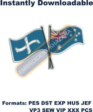 eureka flag australia embroidery designs